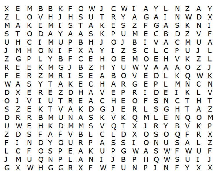 Self Renewal Word Search